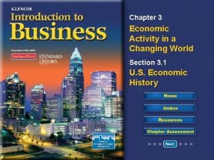 Chapter 3 Economic Activity in a Changing World