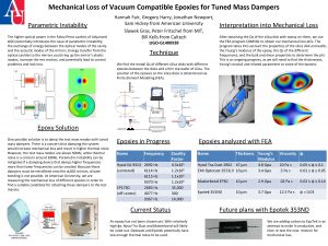 Mechanical Loss of Vacuum Compatible Epoxies for Tuned