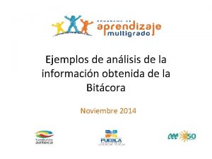 Ejemplos de anlisis de la informacin obtenida de