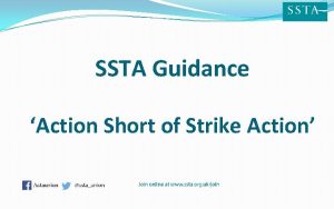 SSTA Guidance Action Short of Strike Action Core