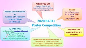 WHAT YOU DO Posters can be viewed on