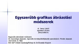 Egyszerbb grafikus brzolsi mdszerek dr Jeney Lszl egyetemi