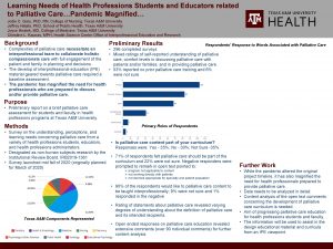 Learning Needs of Health Professions Students and Educators