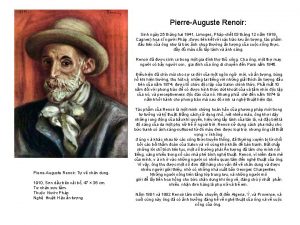PierreAuguste Renoir Sinh ngy 25 thng hai 1841