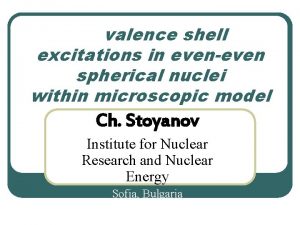 valence shell excitations in eveneven spherical nuclei within