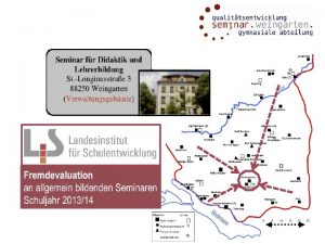 Flchenseminar Qualittsrahmen QB Q Qualittssicherung und Qualittsentwicklung Pflichtbereich