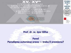 Hrvatsko drutvo za autorsko pravo Autorsko pravo novo