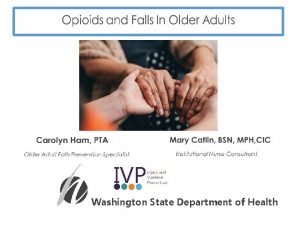 Washington State Department of Health Presentation Overview v