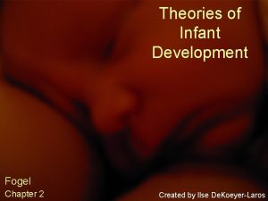 Theories of Infant Development Fogel Chapter 2 Created