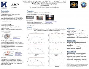 AMP Friction Stir Welding Flash Bainite 4130 ChromeMolybdenum