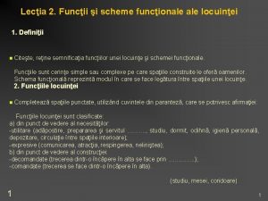 Lecia 2 Funcii i scheme funcionale locuinei 1