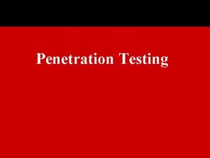 Penetration Testing Part one the concept of penetration