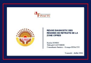 REVUE DIAGNOSTIC DES RGIMES DE RETRAITE DE LA