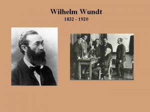 Wilhelm Wundt 1832 1920 Wundts Methodology Psychology falls