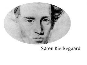 Sren Kierkegaard La domanda fondamentale Che cosa significa