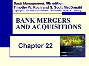 Bank Management Management 5 th edition Timothy W