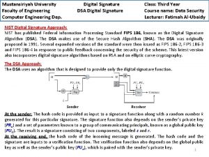 Mustansiriyah University Faculty of Engineering Computer Engineering Dep