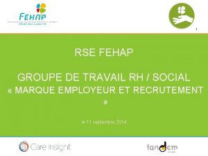 RSE FEHAP GROUPE DE TRAVAIL RH SOCIAL MARQUE