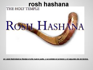 rosh hashana en esta festividad se festeja el