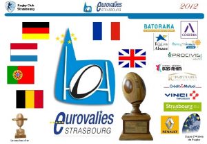 Rugby Club Strasbourg La saucisse dor Ligue dAlsace