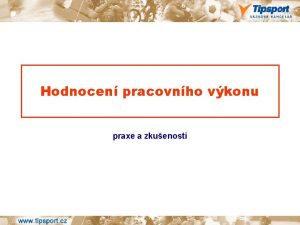 Hodnocen pracovnho vkonu praxe a zkuenosti organizan struktura