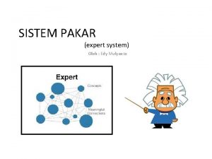 SISTEM PAKAR expert system Oleh Edy Mulyanto SISTEM