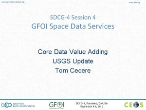 www earthobservations org www gfoi org SDCG4 Session