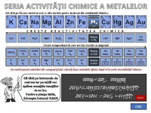 Seria activitatii chimice a metalelor