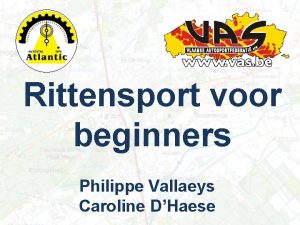 Rittensport voor beginners Philippe Vallaeys Caroline DHaese Navigeren