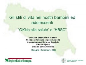 Gli stili di vita nei nostri bambini ed