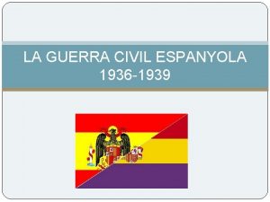 LA GUERRA CIVIL ESPANYOLA 1936 1939 LESCLAT GUERRA