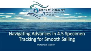 Navigating Advances in 4 5 Specimen Tracking for