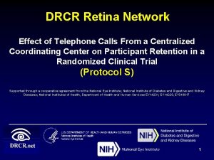 DRCR Retina Network Effect of Telephone Calls From