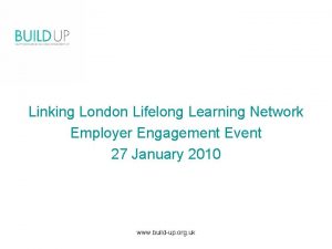 Linking London Lifelong Learning Network Employer Engagement Event