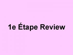 1 e tape Review 1 La Floride nest