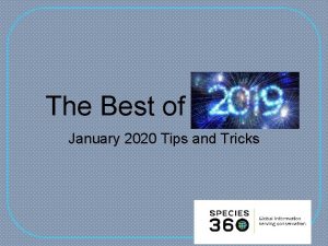 The Best of January 2020 Tips and Tricks