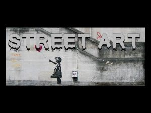 Street artists such as Banksy Shepard Fairey Swoon