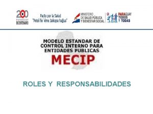 ROLES Y RESPONSABILIDADES Roles y Responsabilidades Implementacin MECIP