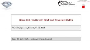 Beam test results with BCM and Tower Jazz