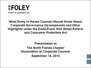 What Every InHouse Counsel Should Know About Corporate