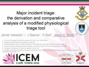 Major incident triage the derivation and comparative analysis