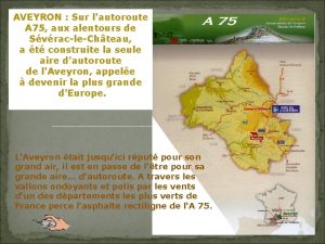 AVEYRON Sur lautoroute A 75 aux alentours de