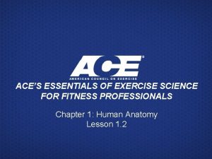 ACES ESSENTIALS OF EXERCISE SCIENCE FOR FITNESS PROFESSIONALS