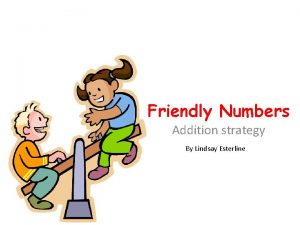 Friendly Numbers Addition strategy By Lindsay Esterline Friendly