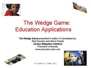 The Wedge Game Education Applications The Wedge Game