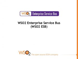 WSO 2 Enterprise Service Bus WSO 2 ESB