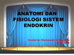 ANATOMI DAN FISIOLOGI SISTEM ENDOKRIN Created by Hermayanti