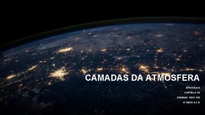 CAMADAS DA ATMOSFERA APOSTILA 8 CAPTULO 18 PGINAS