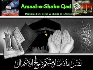 AmaaleShabe Qadr Digitalized by Riffat Shakir IBRAHIM Ffffffffffff