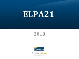 ELPA 21 2018 Norms Be present Limit side